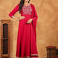 Janasya Pink Rayon Embroidered Kurta,Bottom & Dupatta | Swadesiicart