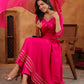 Janasya Dark Rayon Embroidered Anarkali Kurta Set | Swadesiicart