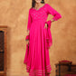 Janasya Dark Rayon Embroidered Anarkali Kurta Set | Swadesiicart