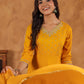 Janasya Bright Rayon Embroidered Anarkali Kurta Set | Swadesiicart