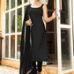 Janasya Dark Rayon Foil Print Straight Kurta Set | Swadesiicart