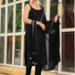 Janasya Dark Rayon Foil Print Straight Kurta Set | Swadesiicart