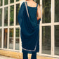 Janasya Dark Rayon Foil Print Straight Kurta Set | Swadesiicart