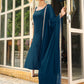 Janasya Dark Rayon Foil Print Straight Kurta Set | Swadesiicart