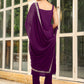 Janasya Dark Rayon Foil Print Straight Kurta Set | Swadesiicart