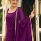 Janasya Dark Rayon Foil Print Straight Kurta Set | Swadesiicart