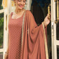Janasya Dark Rayon Foil Print Straight Kurta Set | Swadesiicart