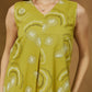 Janasya Dark Cotton Abstract A-Line Dress | Swadesiicart