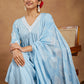 Janasya Light Rayon Ethnic Motifs A-Line Kurta Set | Swadesiicart