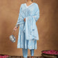 Janasya Light Rayon Ethnic Motifs A-Line Kurta Set | Swadesiicart