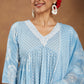 Janasya Light Rayon Ethnic Motifs A-Line Kurta Set | Swadesiicart