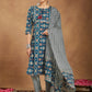 Janasya Bright Cotton Floral Straight Kurta Set | Swadesiicart