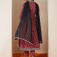 Janasya Dark Cotton Ikkat Anarkali Kurta Set | Swadesiicart