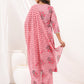 Janasya Light Cotton Floral A-Line Kurta Set | Swadesiicart