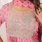 Janasya Light Cotton Floral A-Line Kurta Set | Swadesiicart