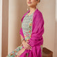 Janasya Light Cambric Floral A-Line Kurta Set | Swadesiicart