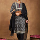Janasya Dark Cotton Ajrakh Straight Kurta Set | Swadesiicart