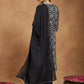 Janasya Dark Cotton Ajrakh Straight Kurta Set | Swadesiicart