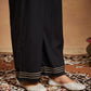 Janasya Dark Cotton Ajrakh Straight Kurta Set | Swadesiicart