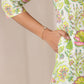 Janasya Light Cotton Floral Straight Top & Bottom Set | Swadesiicart