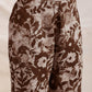Janasya Dark Cotton Floral Straight Top & Bottom Set | Swadesiicart