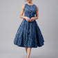Janasya Bright Cotton Floral Tiered Dress | Swadesiicart