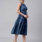 Janasya Bright Cotton Floral Tiered Dress | Swadesiicart