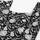 Janasya Dark Cotton Floral A-Line Dress | Swadesiicart