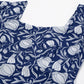 Janasya Dark Cotton Floral A-Line Dress | Swadesiicart