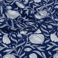 Janasya Dark Cotton Floral A-Line Dress | Swadesiicart