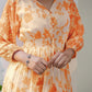 Janasya Bright Georgette Floral Fit & Flare Dress | Swadesiicart
