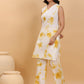 Janasya Bright Cotton Tie & dye Straight Kurta Set | Swadesiicart