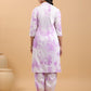Janasya Bright Cotton Tie & dye Straight Kurta Set | Swadesiicart