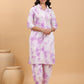 Janasya Bright Cotton Tie & dye Straight Kurta Set | Swadesiicart