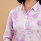 Janasya Bright Cotton Tie & dye Straight Kurta Set | Swadesiicart