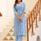 Janasya Bright Cotton Kalamkari Straight Kurta Set | Swadesiicart