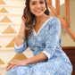 Janasya Bright Cotton Kalamkari Straight Kurta Set | Swadesiicart