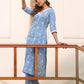 Janasya Bright Cotton Kalamkari Straight Kurta Set | Swadesiicart
