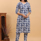 Janasya Light Cotton Floral Straight Kurta Set | Swadesiicart