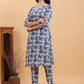 Janasya Light Cotton Floral Straight Kurta Set | Swadesiicart
