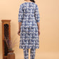 Janasya Light Cotton Floral Straight Kurta Set | Swadesiicart
