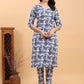 Janasya Light Cotton Floral Straight Kurta Set | Swadesiicart