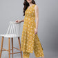 Janasya Bright Cotton Floral Straight Kurta Set | Swadesiicart