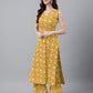 Janasya Bright Cotton Floral Straight Kurta Set | Swadesiicart