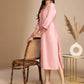 Janasya Pink Crepe Silk Solid Straight Kurta | Swadesiicart