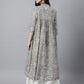 Janasya Light Cotton Floral Flared Kurta - Swadesiicart