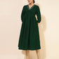 Janasya Dark Silk Blend Embroidered A-Line Kurta - Swadesiicart