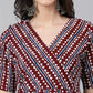 Janasya Dark Cotton Geometric Straight Kurta - Swadesiicart