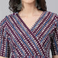 Janasya Dark Cotton Geometric Straight Kurta - Swadesiicart