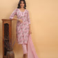 Janasya Light Cotton Floral Straight Kurta Set | Swadesiicart